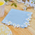 Hello Spring Blue Floral Edge Paper Lunch Napkins