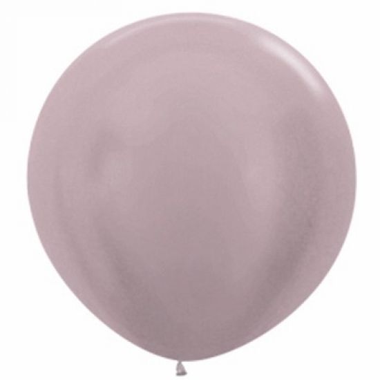 Jumbo Greige Metallic Latex Helium Balloon
