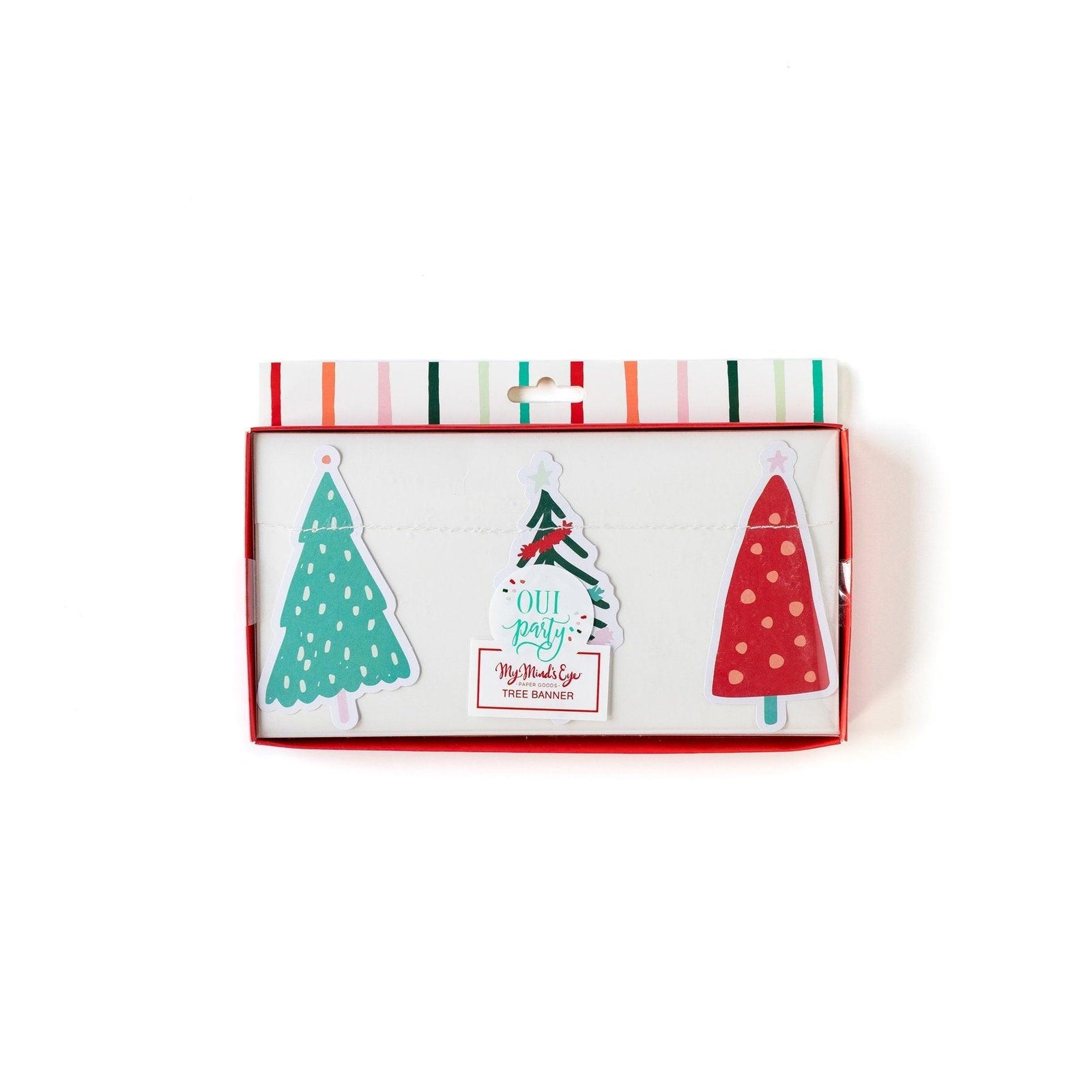 Decorative Trees Christmas Banner - Party Affair