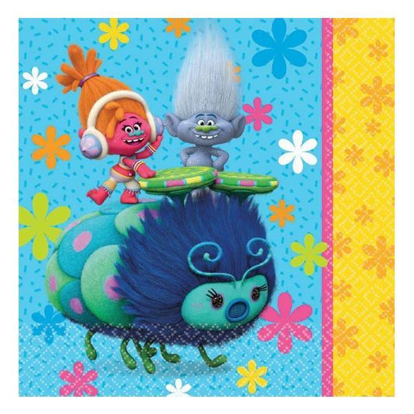 Dreamworks Trolls Lunch Serviettes - Party Affair