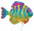 Colourful Holographic Fish Shape Foil Balloon