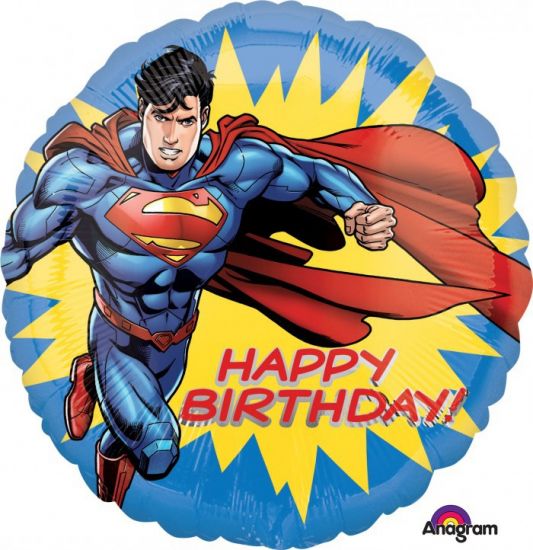 Superman Happy Birthday Foil Balloon