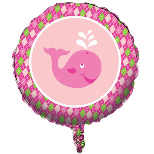 Pink Ocean Preppy Foil Balloon 