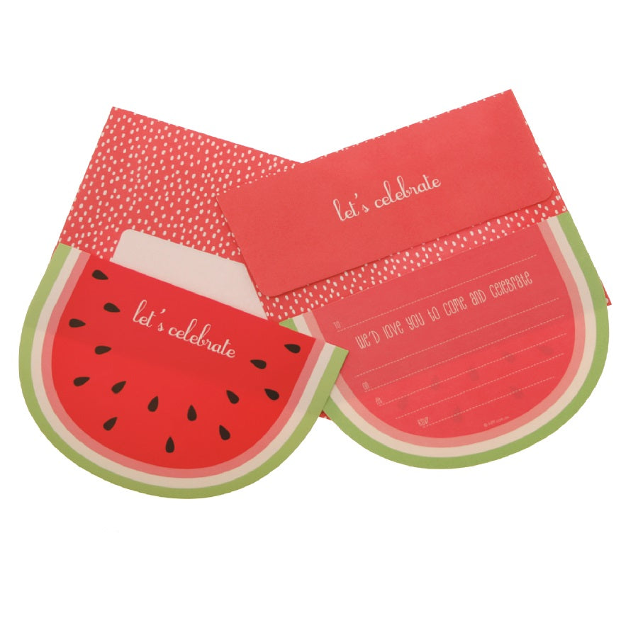 watermelon crush invitations and envelopes