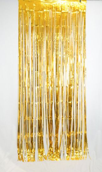 Metallic Gold Foil Curtain