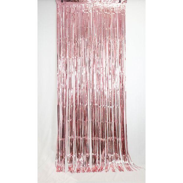 Metallic Light Pink Foil Curtain - Party Affair
