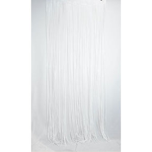 Metallic White Foil Curtain