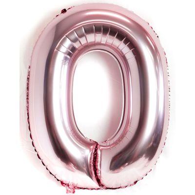 Pearl Light Pink Number 0 Foil Balloon - Party Affair