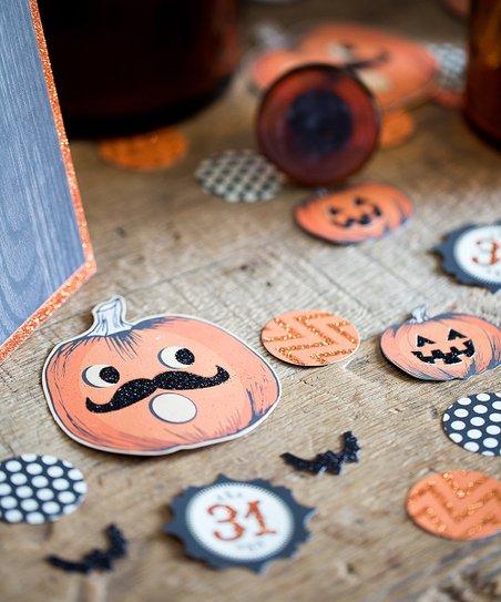 Black & Orange Glitter Halloween Confetti Scatter - Party Affair